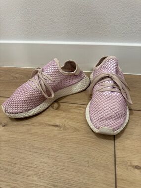 adidas Pink Mesh Lace-Up Women's Sneakers